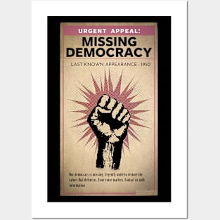 Missing Democracy Posters and Art